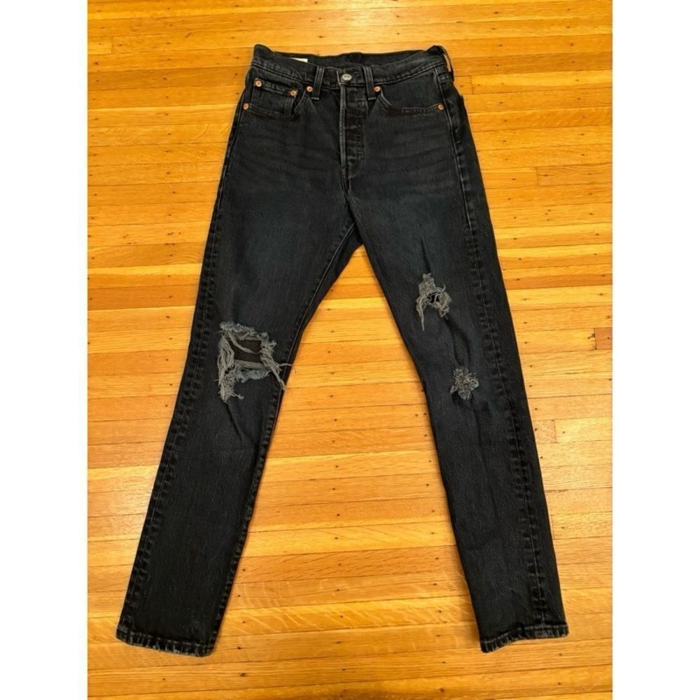 Levi’s 501 skinny black premium denim jeans